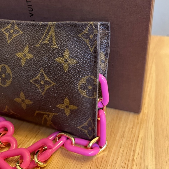 Authentic Louis Vuitton Monogram Bucket Pouch PM W Box ,dust bag/unbranded chain - Picture 5 of 12